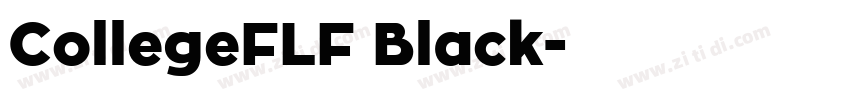 CollegeFLF Black字体转换